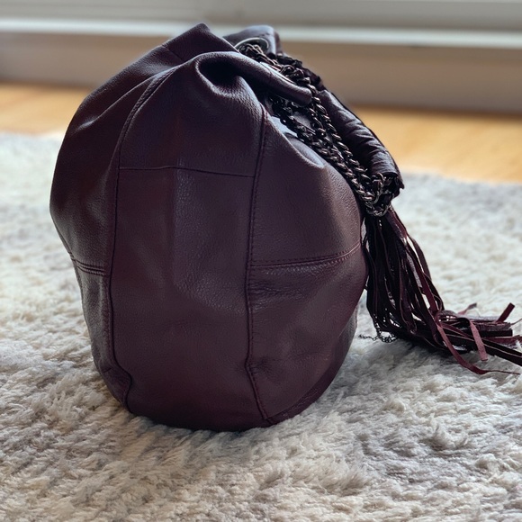 Vince Camuto Large Slouchy Shoulder Bag w/ Tassel - Picture 7 of 8